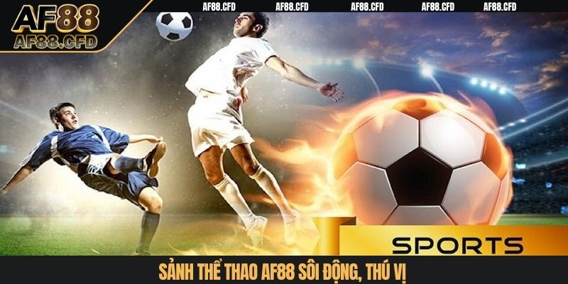 Sảnh thể thao AF88 sôi động, thú vị
